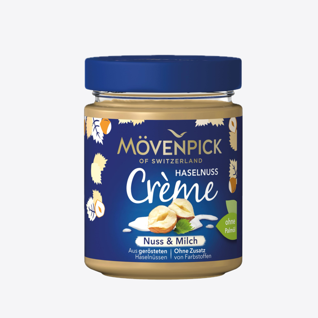 Pâte à tartiner noisettes et lait Mövenpick
