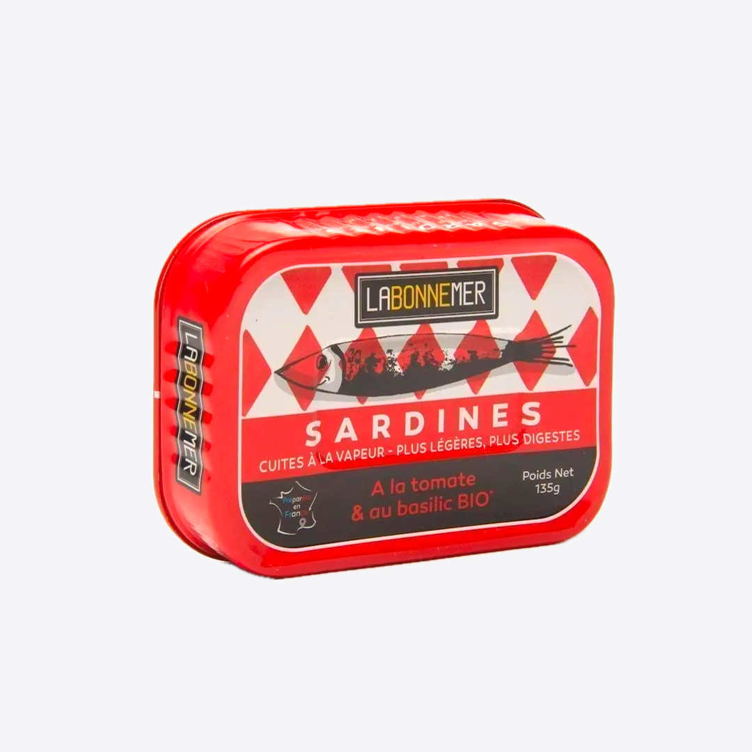 Sardines à la tomate et au basilic bio